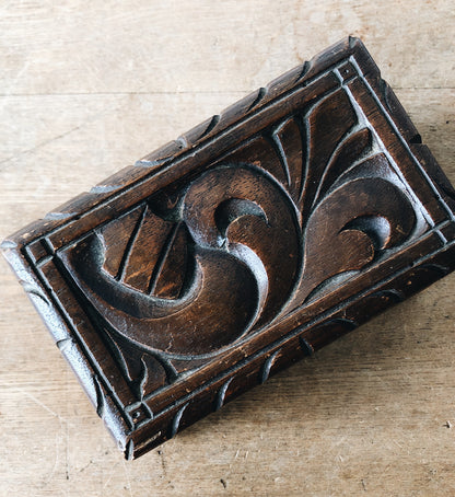 Vintage Carved Stash Box