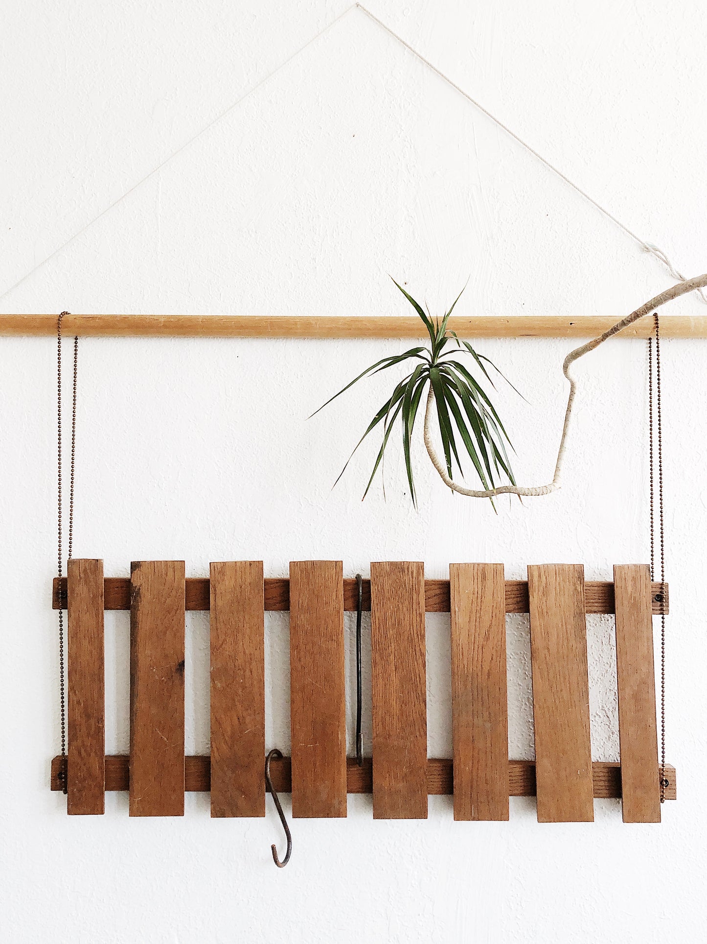 Vintage Teak Hanging Rack