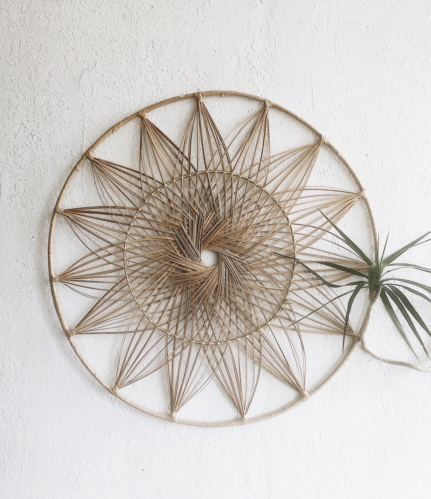 Vintage Woven Sun Medallion