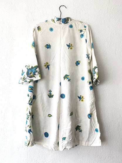 Vintage Cotton Floral Duster