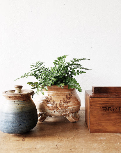 Vintage Ceramic Footed Planter