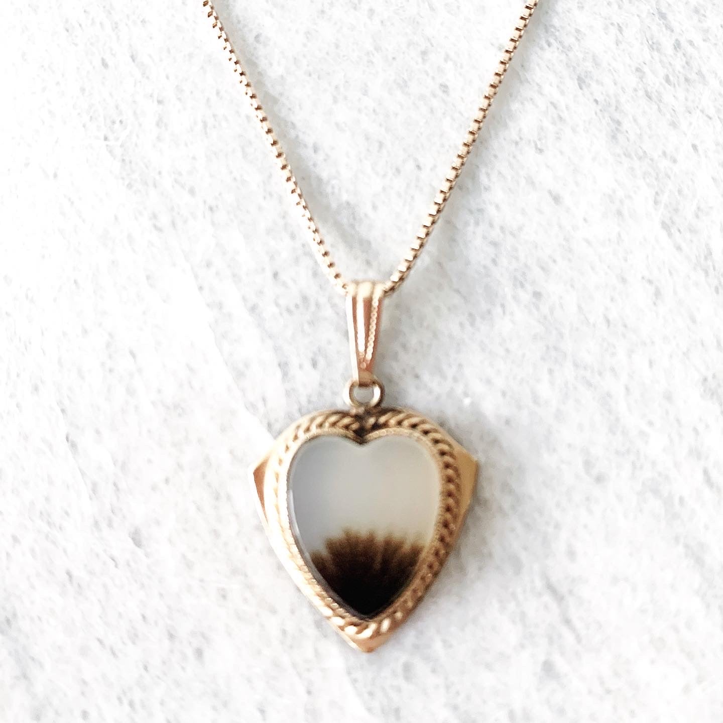 1940’s Agate Heart Necklace