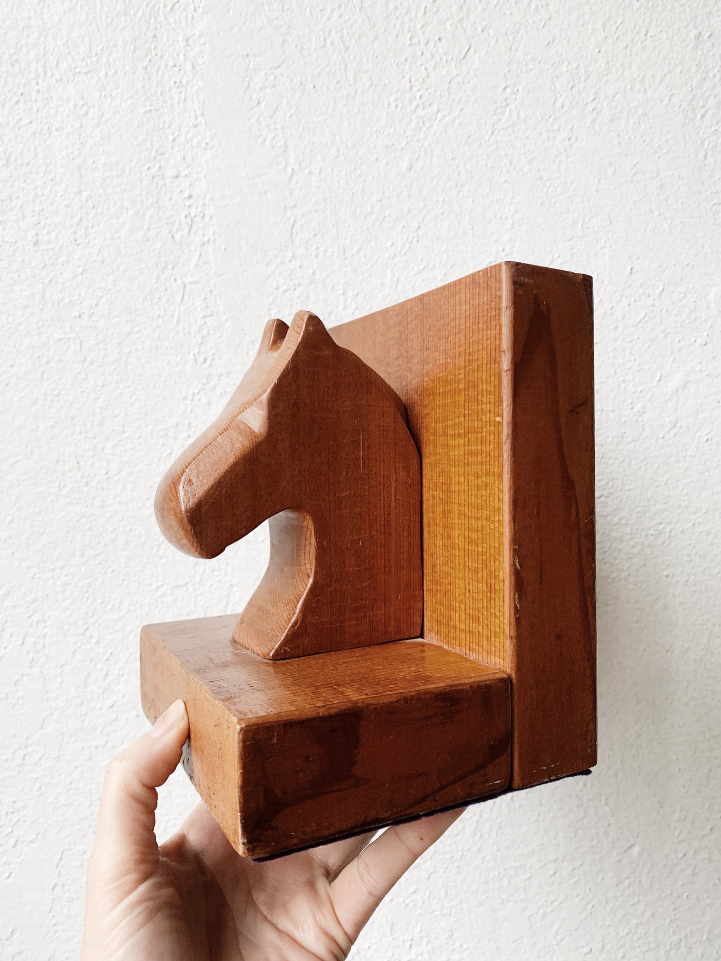 Vintage Wood Bookend