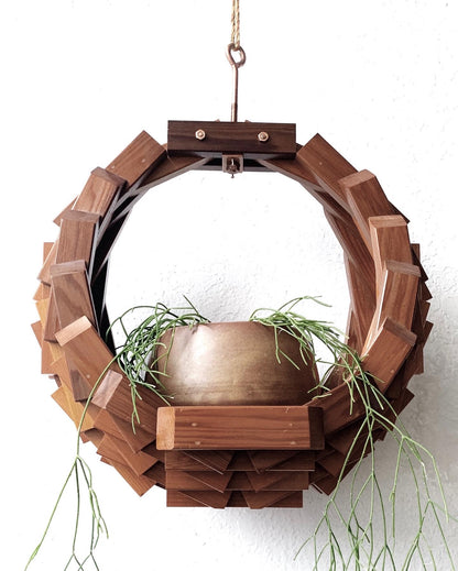 Handmade Hanging Cedar Planter