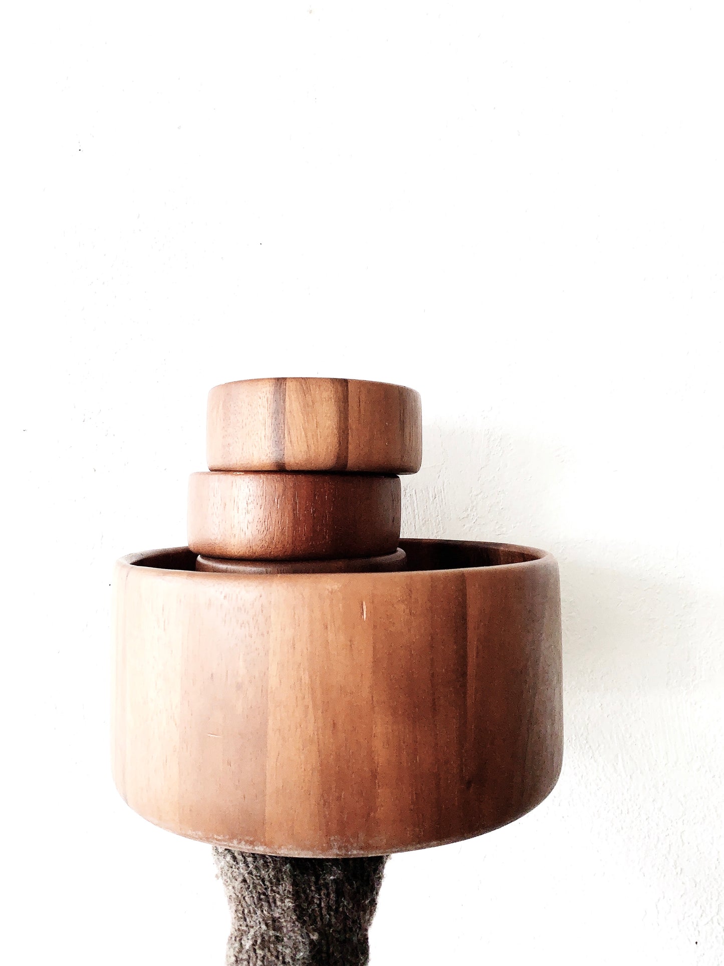 Vintage Teak Salad Bowl Set