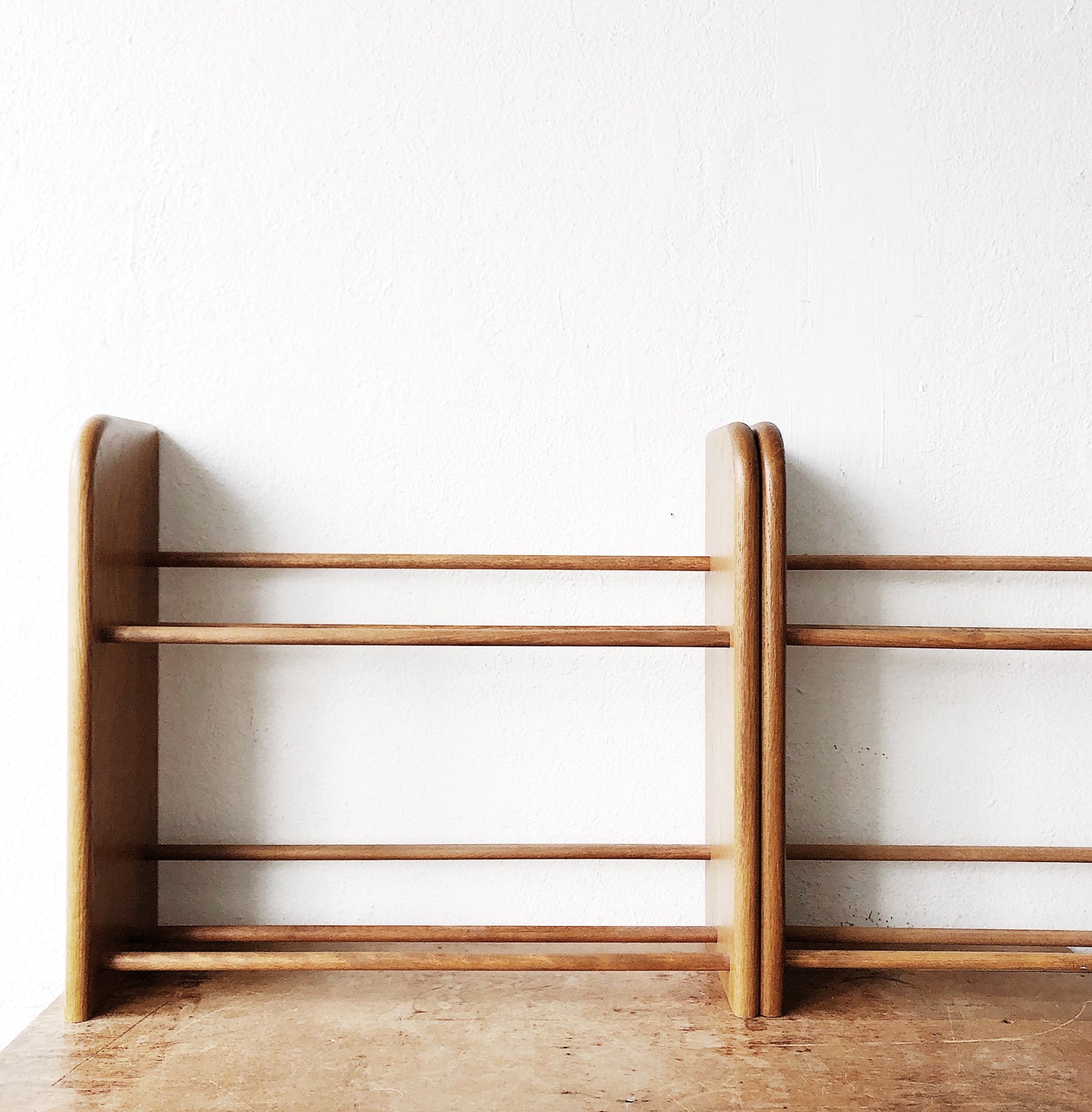 Vintage Wooden Book Rack