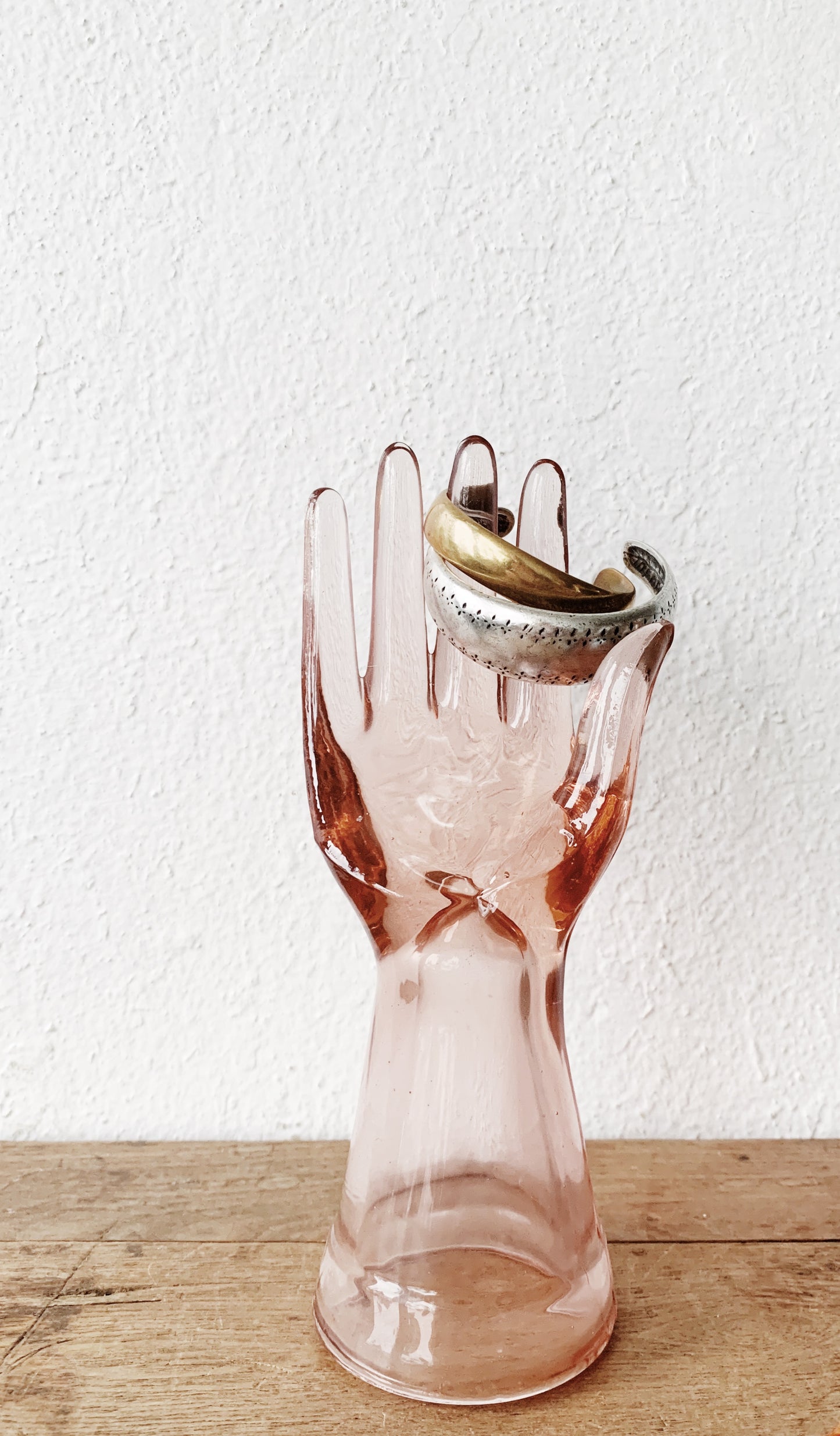 Thick Glass Hand Sculpture