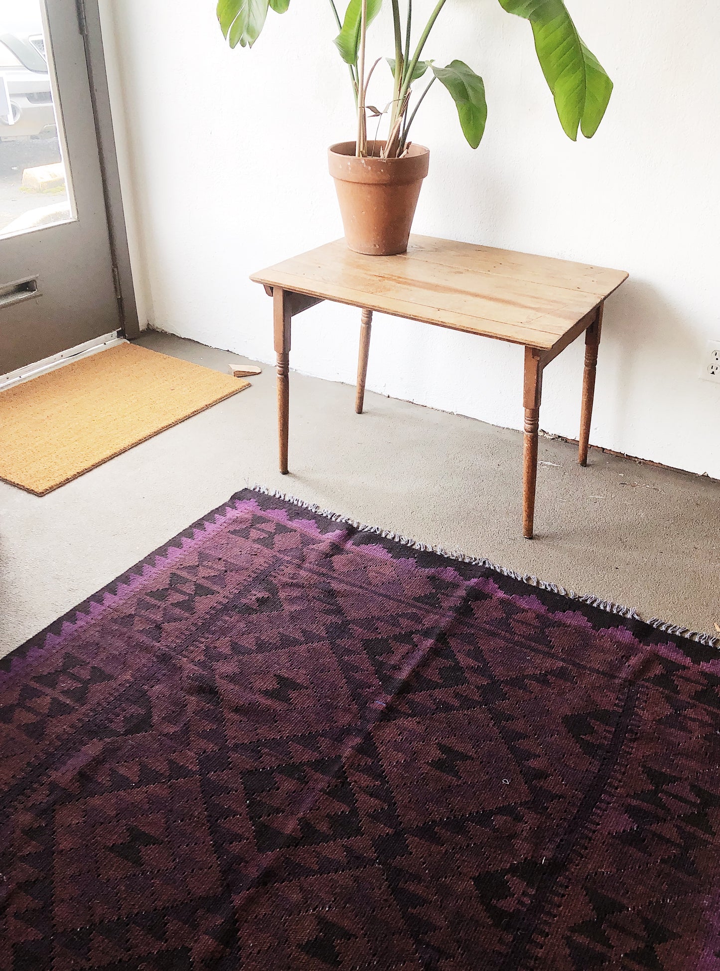 Vintage Wool Dhurrie Rug