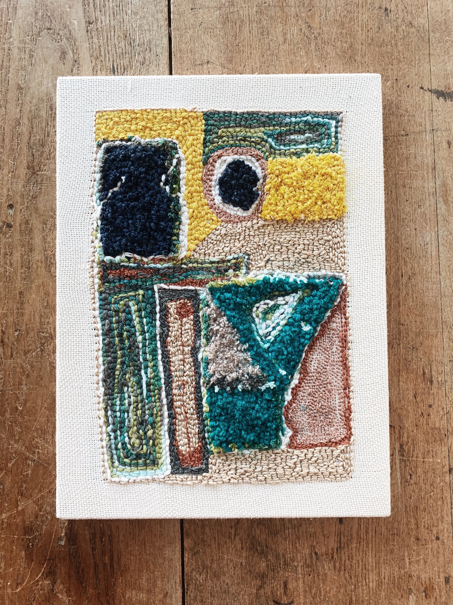 Original Abstract Fiber Art