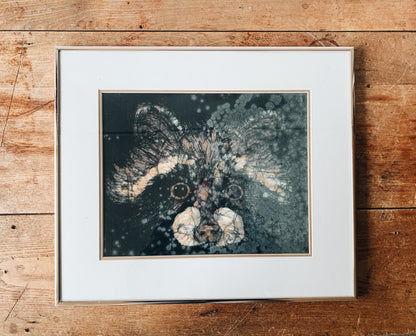 Vintage Framed Batik Racoon Art