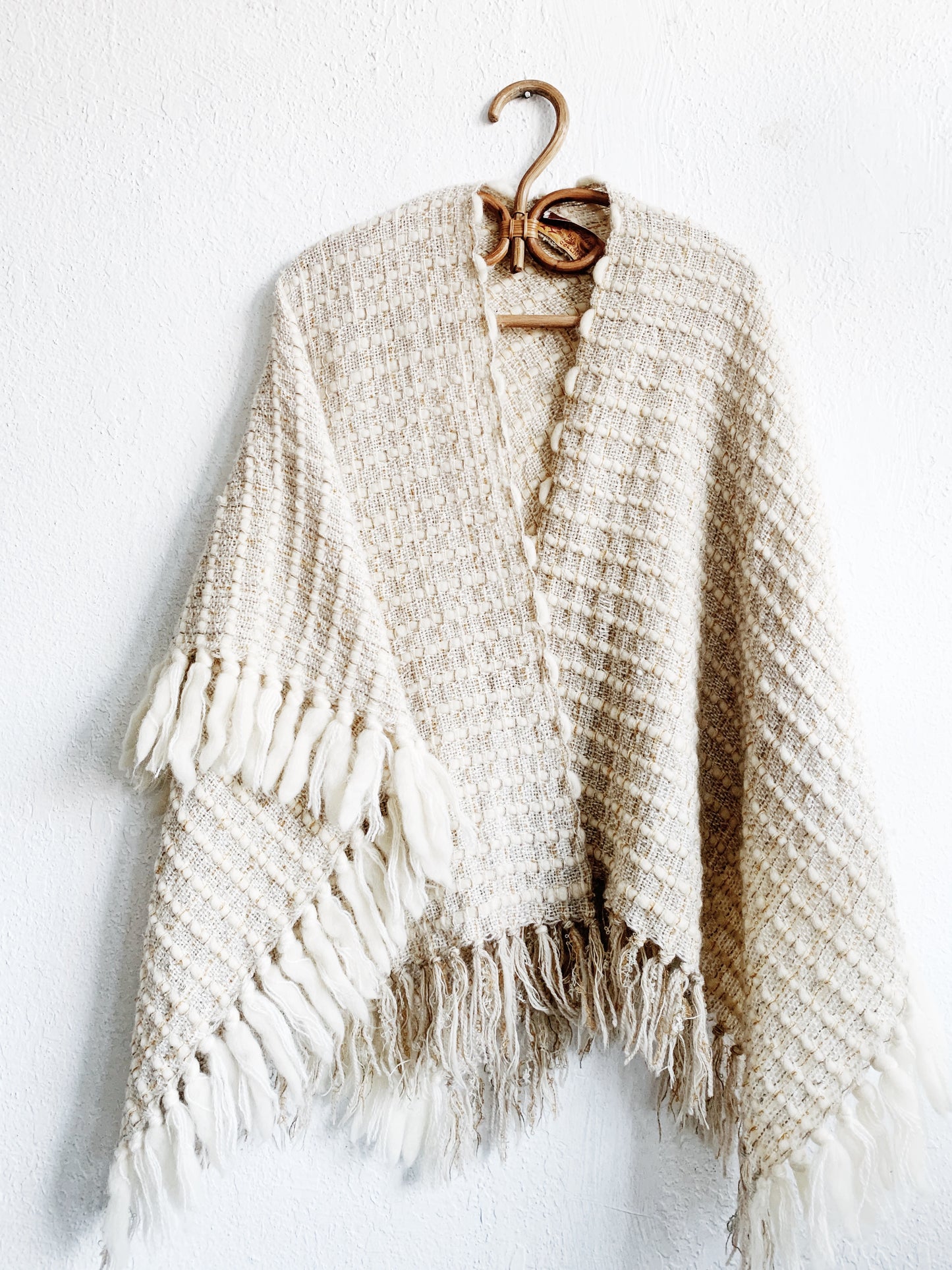 Handwoven Natural Fiber Shawl