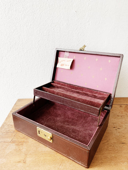 Vintage Jewelry Box with Key