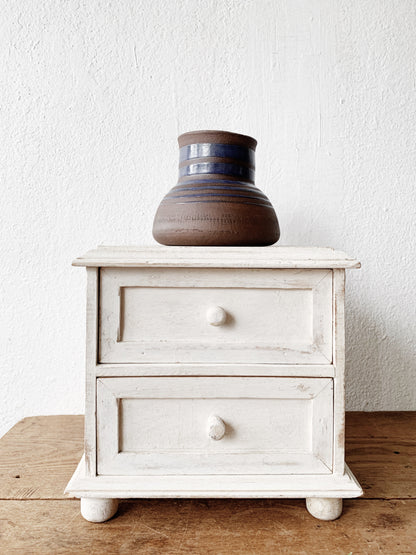 Vintage Wood Tabletop Chest