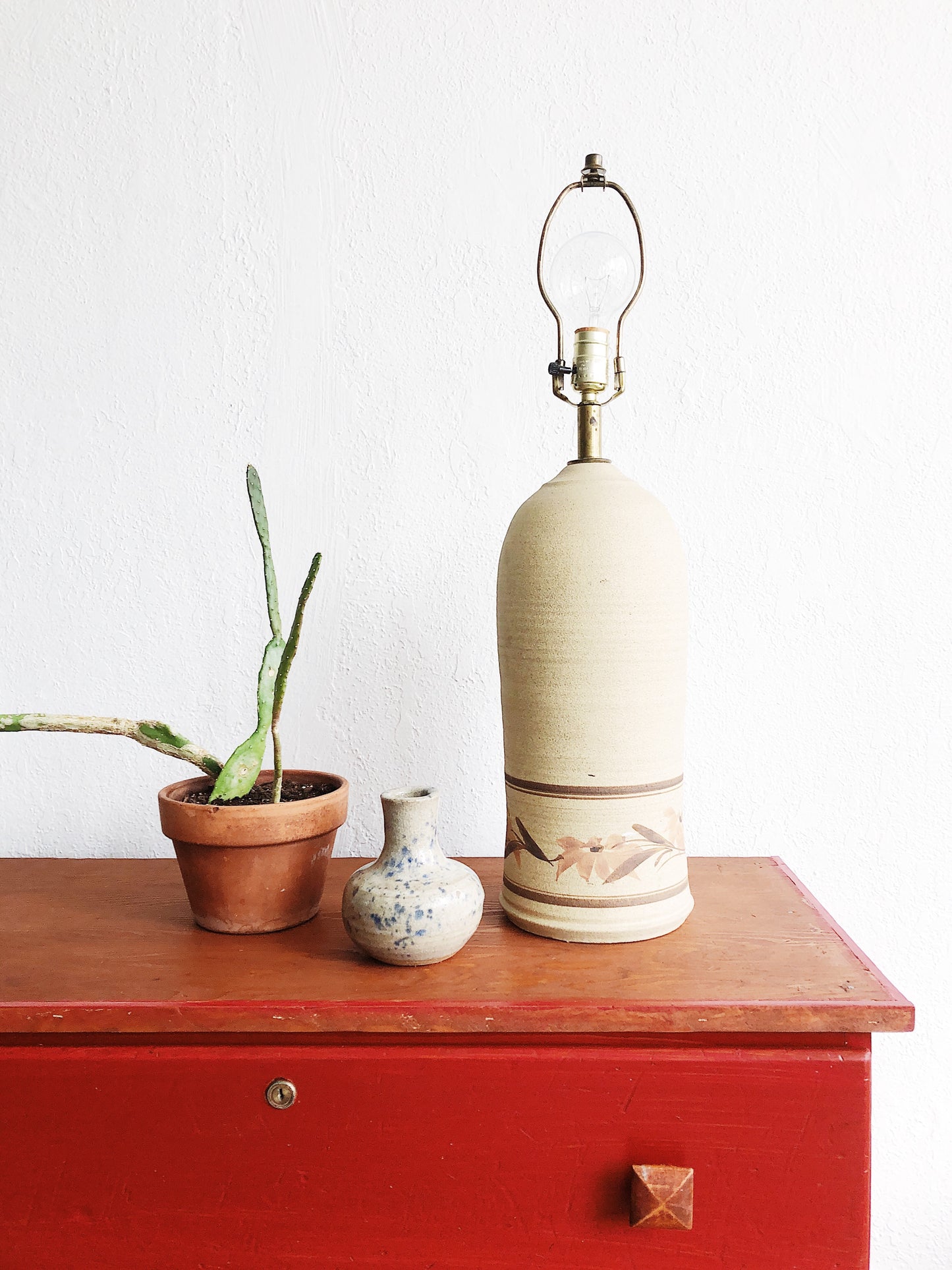 Vintage California Pottery Lamp