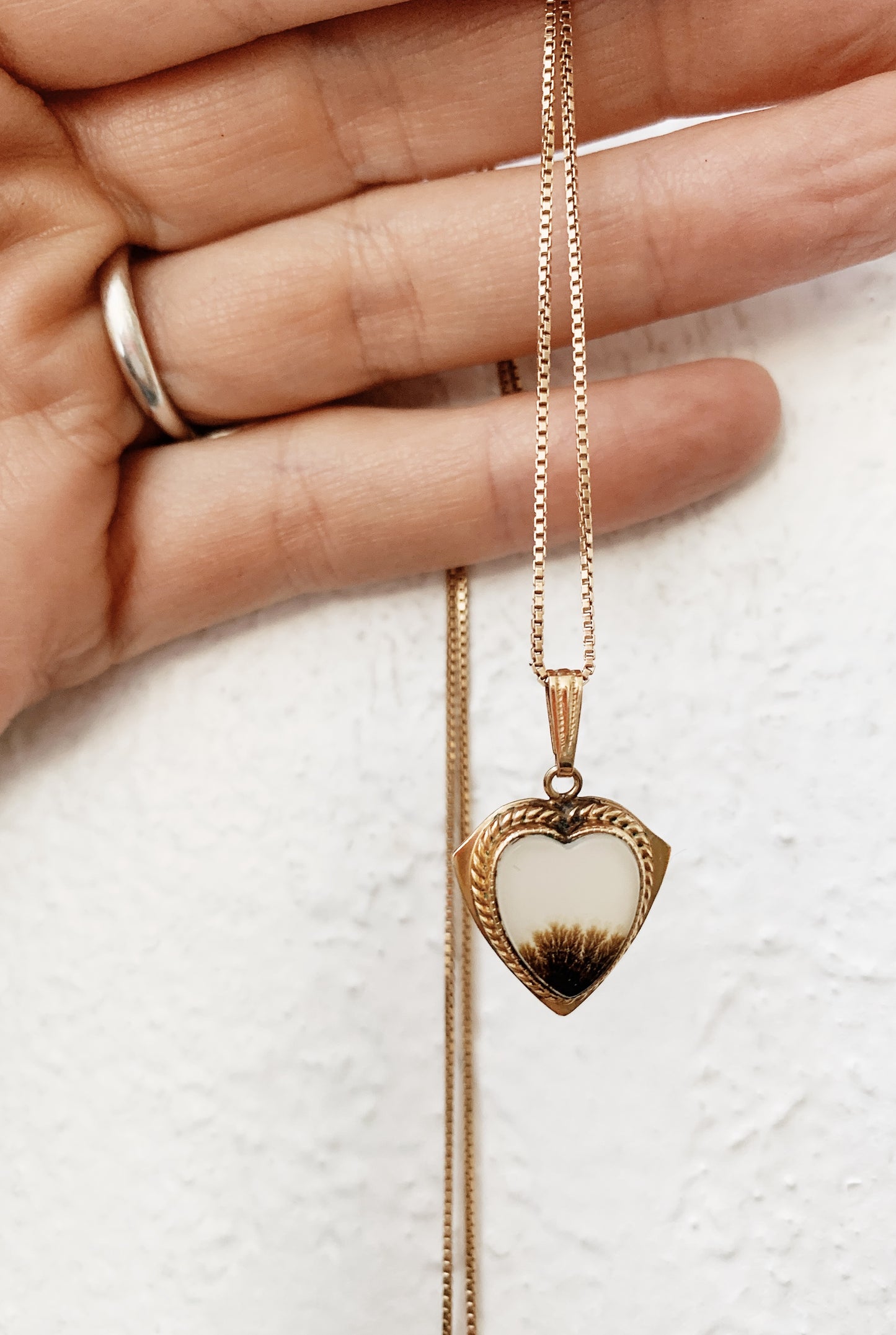 1940’s Agate Heart Necklace