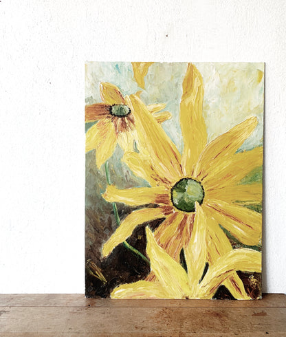 Vintage Sunflower Painting