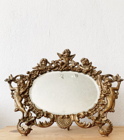 Antique Cherub Mirror