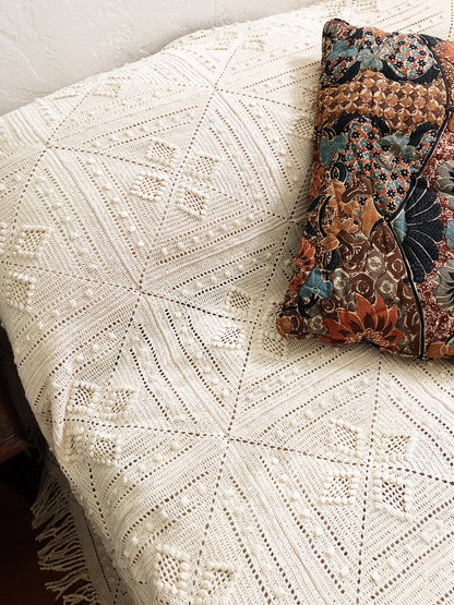 Vintage Cotton Crochet Bedspread