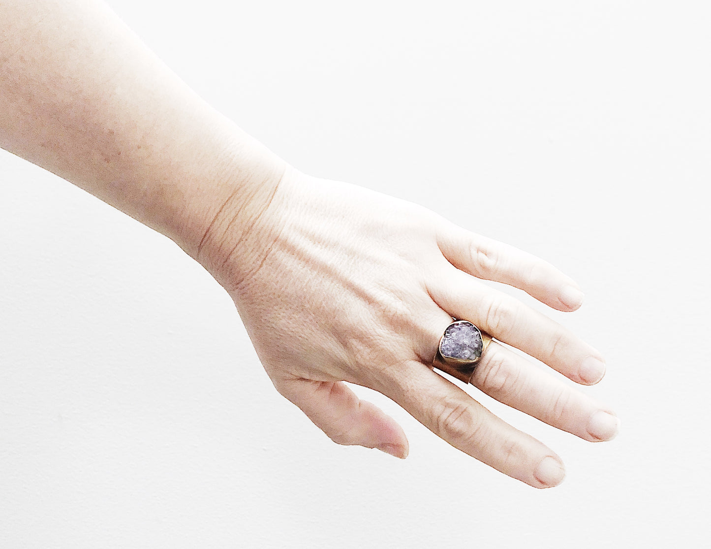 Raw Amethyst Ring