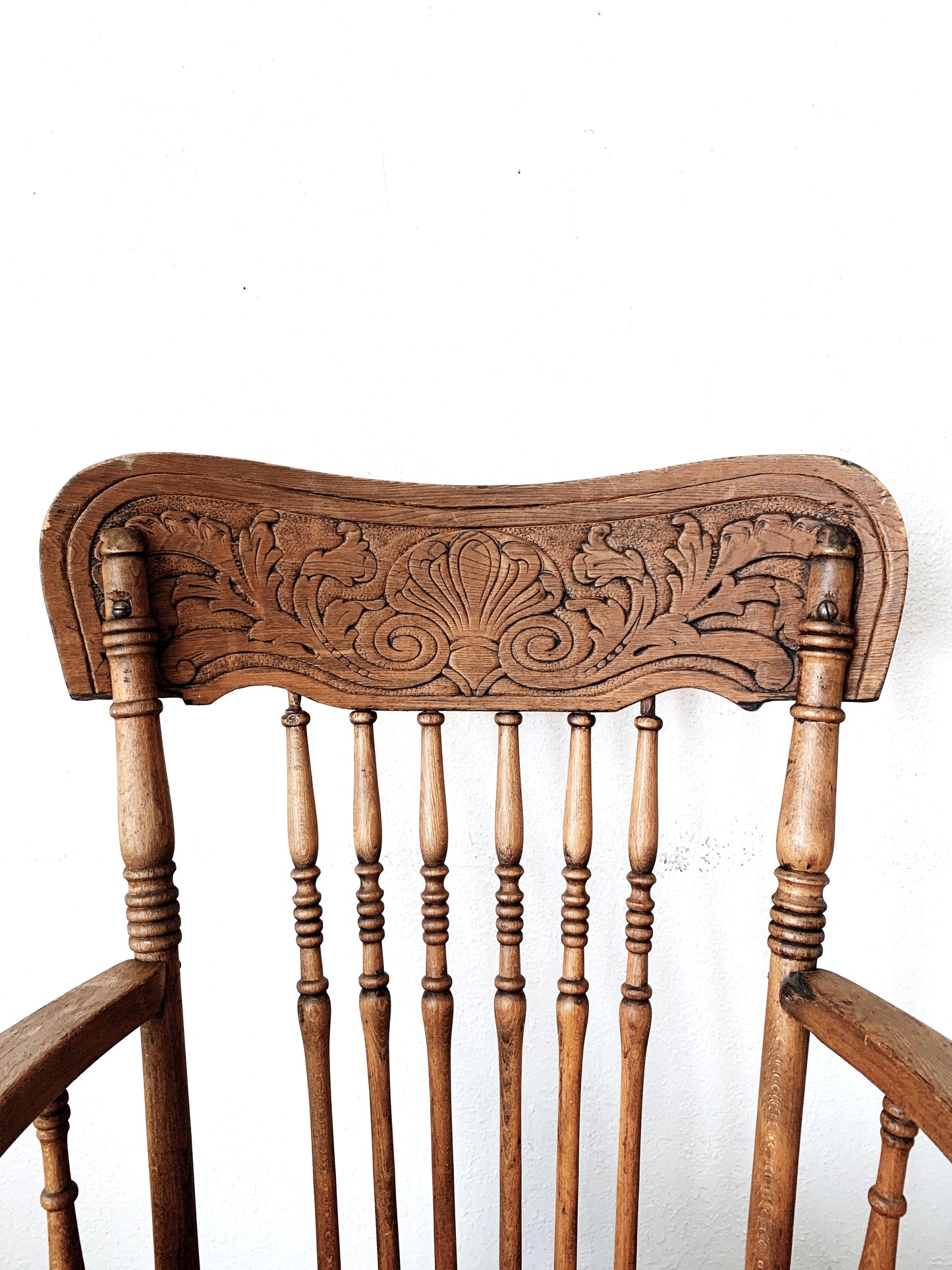 Antique Wood Arm Chair