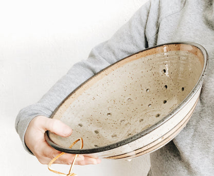 Handmade Pottery Colander