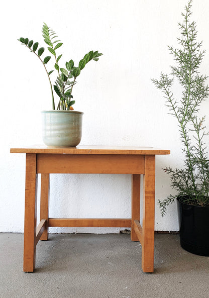 Vintage Wood Side Table