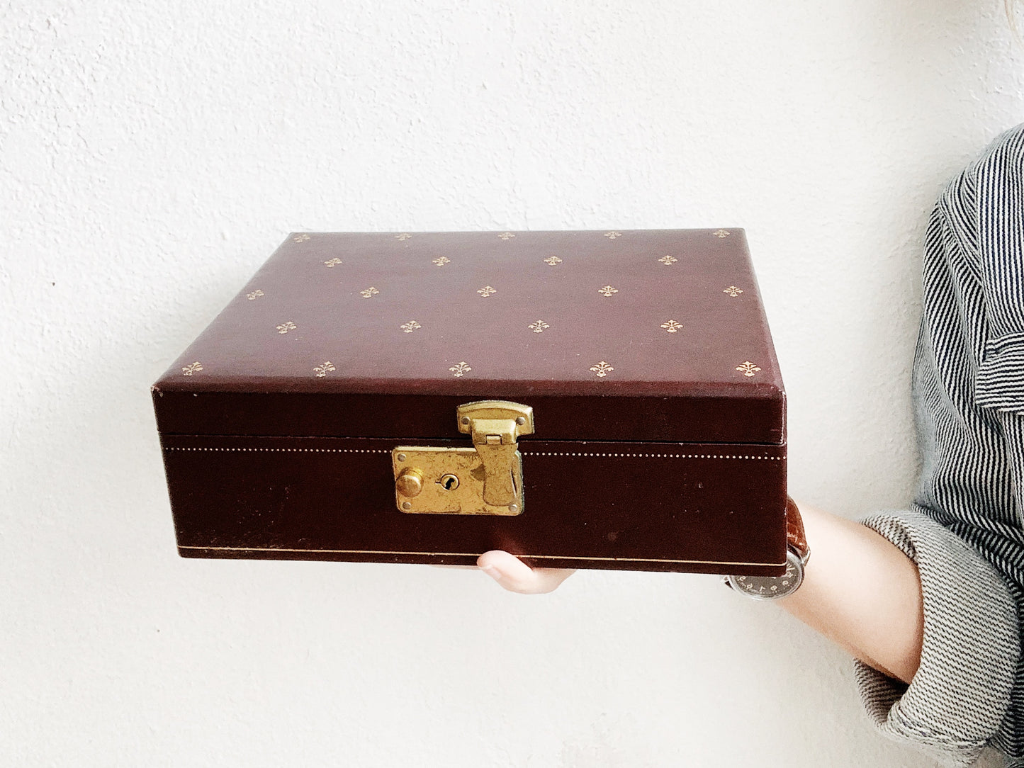 Vintage Jewelry Box with Key