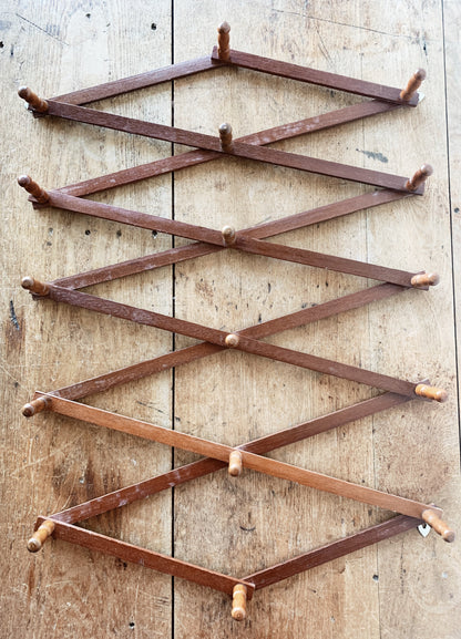 Large Vintage Peg Rack