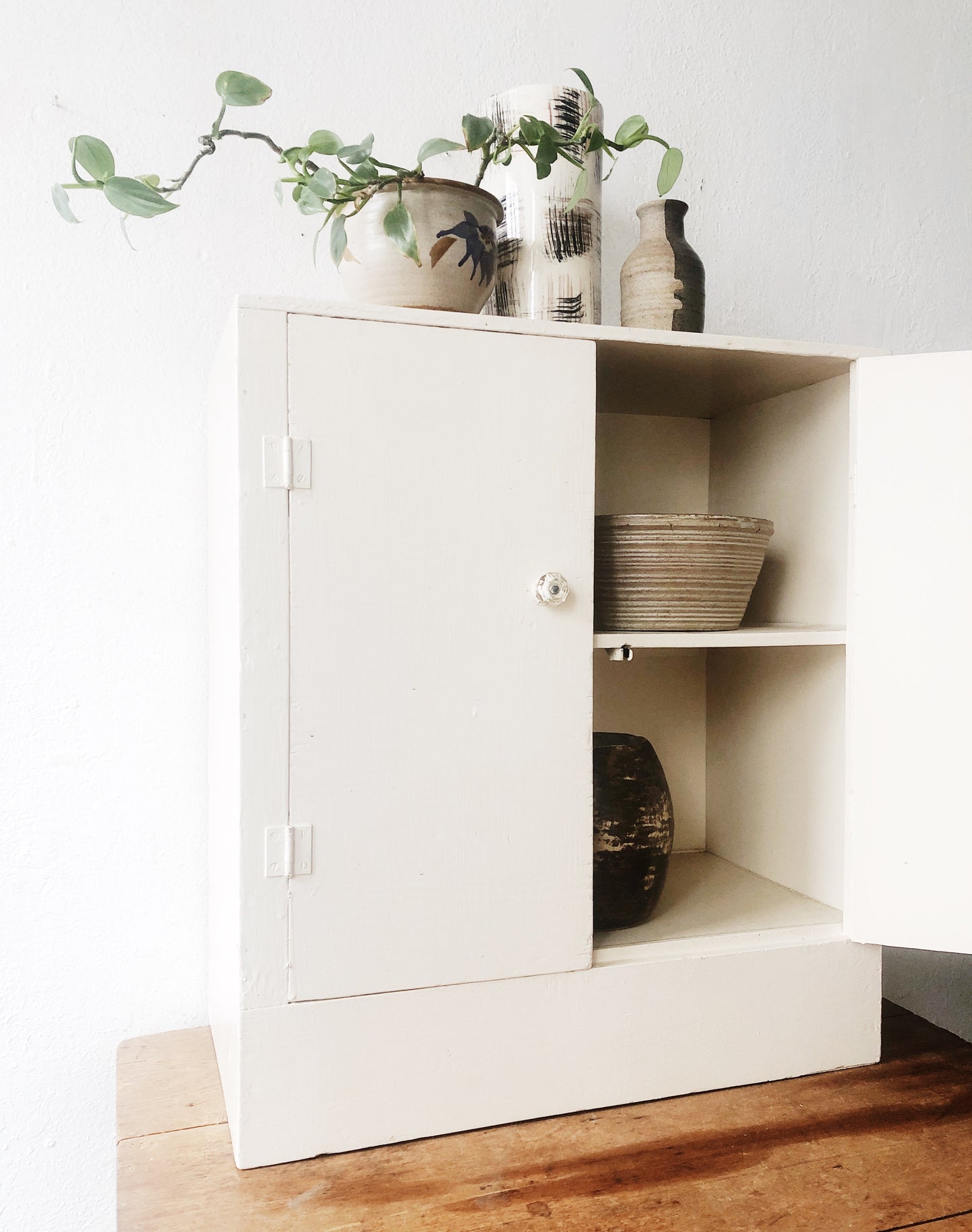 Vintage 1950s Painted Cupboard