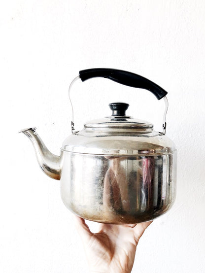 Vintage Oversized Stainless Kettle