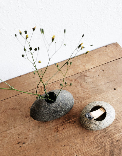 Pair of River Rock Vessels