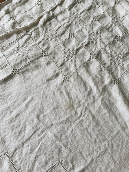 Vintage Linen Tablecloth