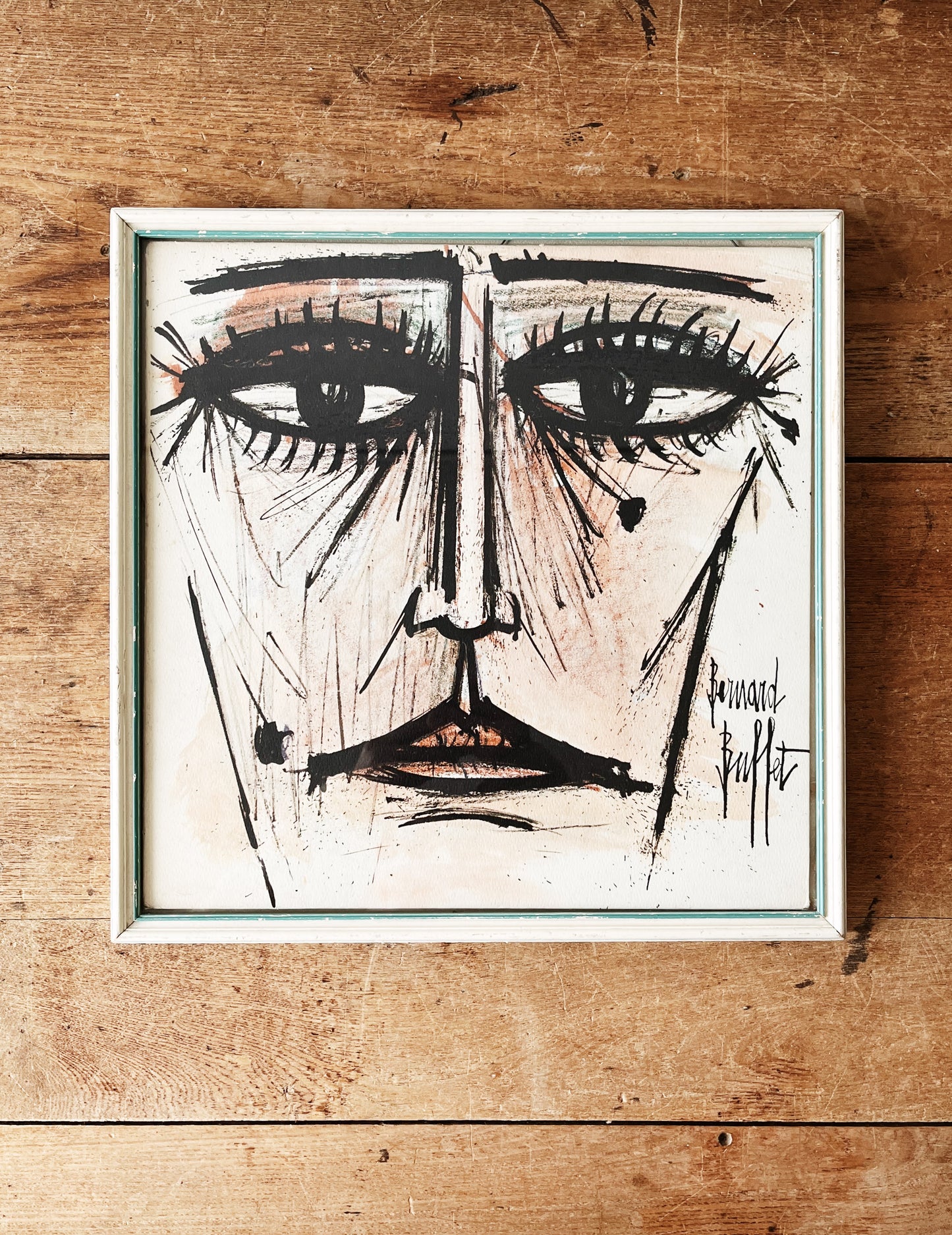 Vintage Framed Bernard Buffet Artwork