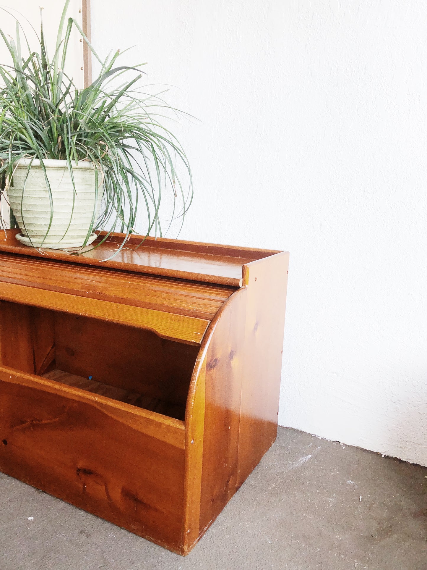 Vintage Tambour Top Trunk