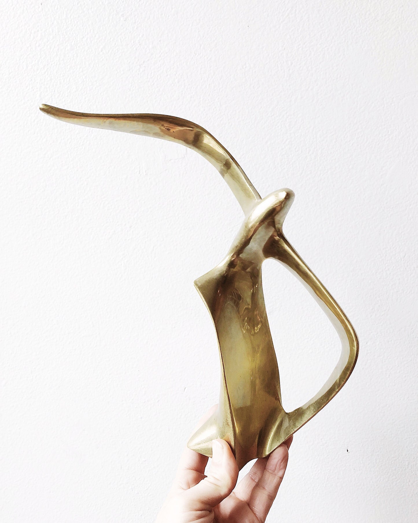 Vintage Mid Century Brass Bird