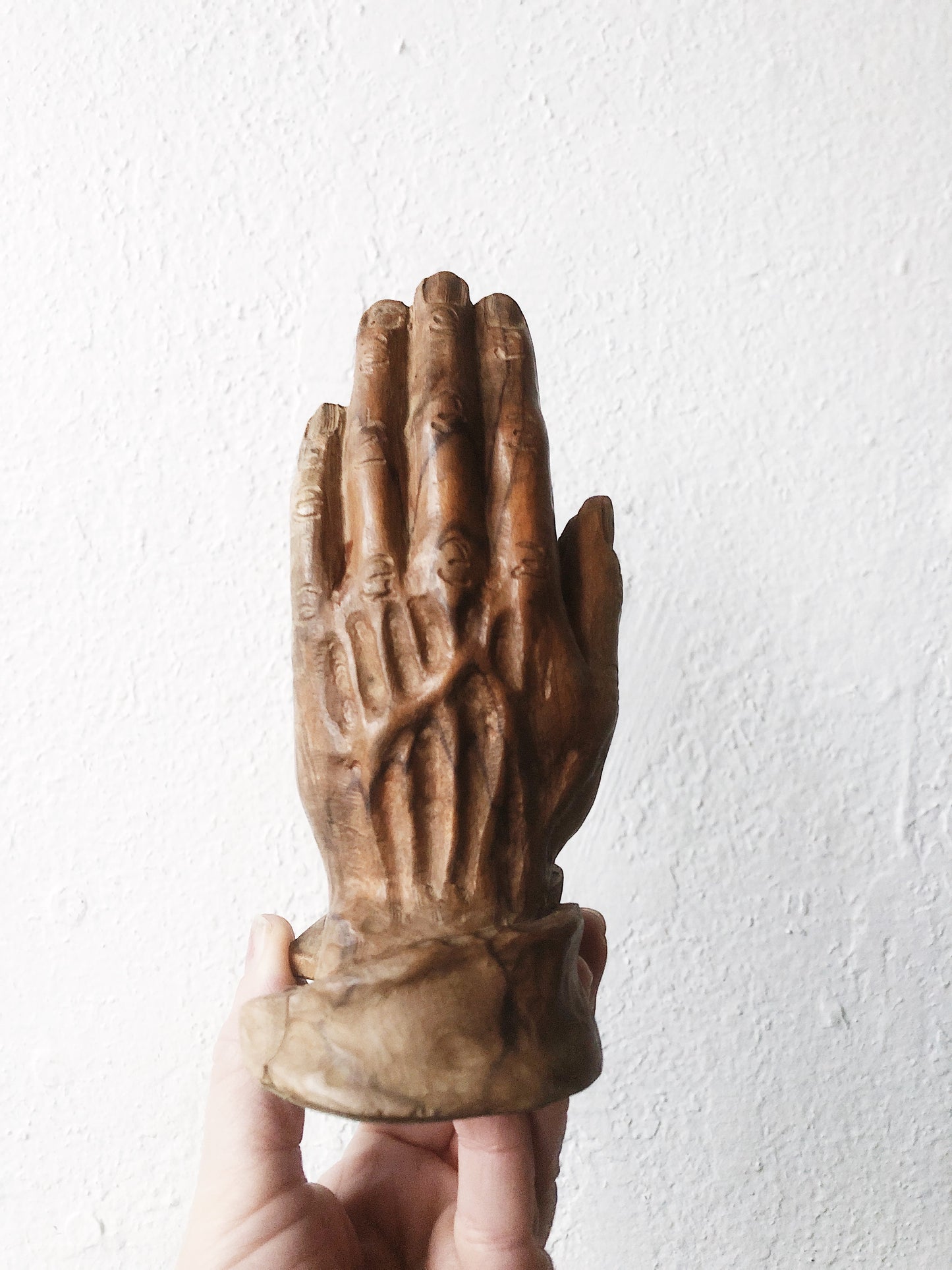 Vintage Carved Praying Hands