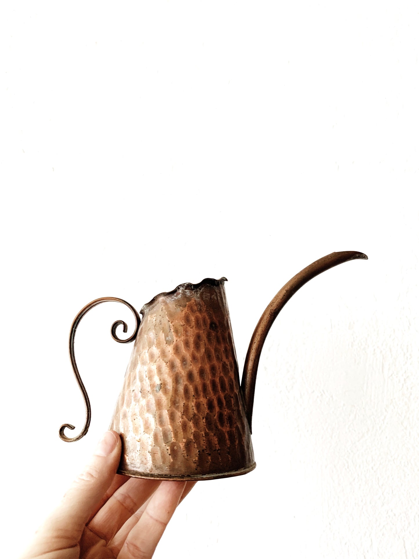 Hammered Copper Watering Can