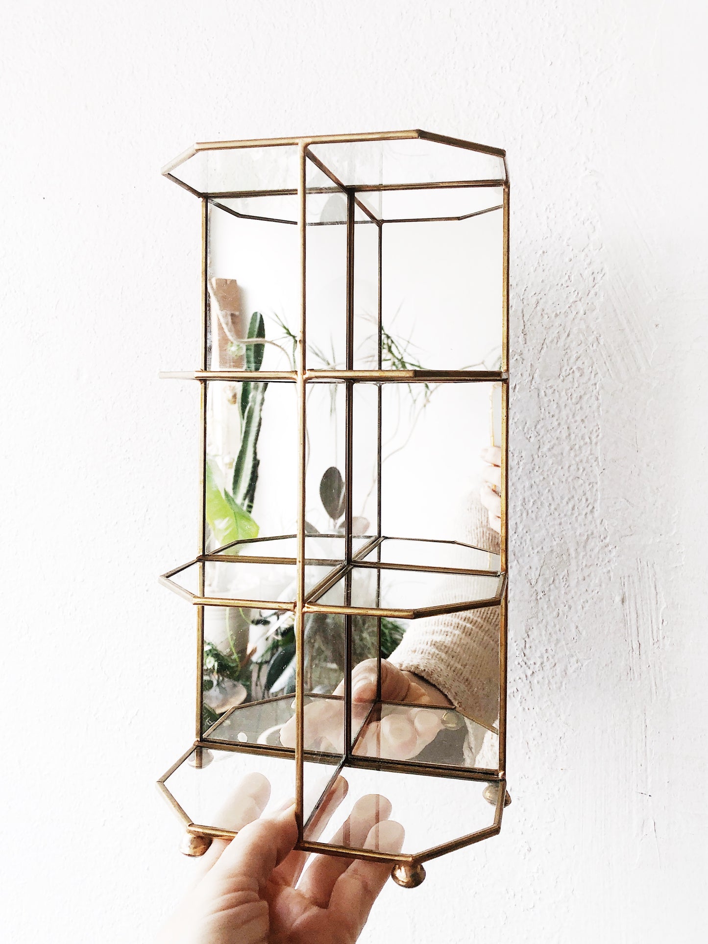 Vintage Mirrored Shelf