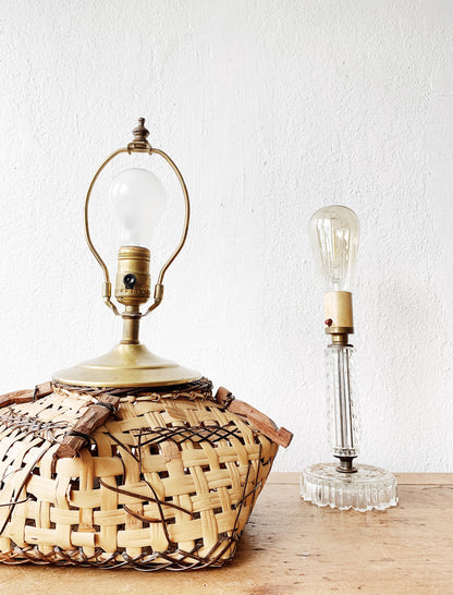 Petite Vintage Cut Glass Lamp