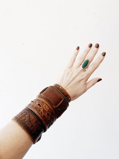 Vintage Leather Cuffs