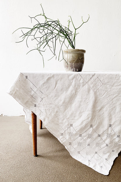 Vintage Linen Tablecloth