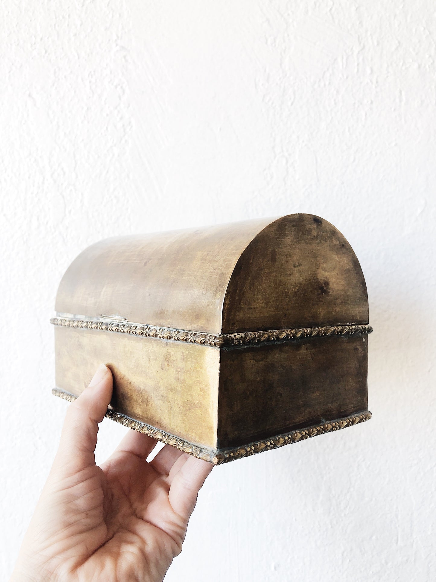 Vintage Brass Treasure Box