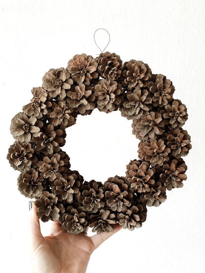 Handmade Pinecone Wreath