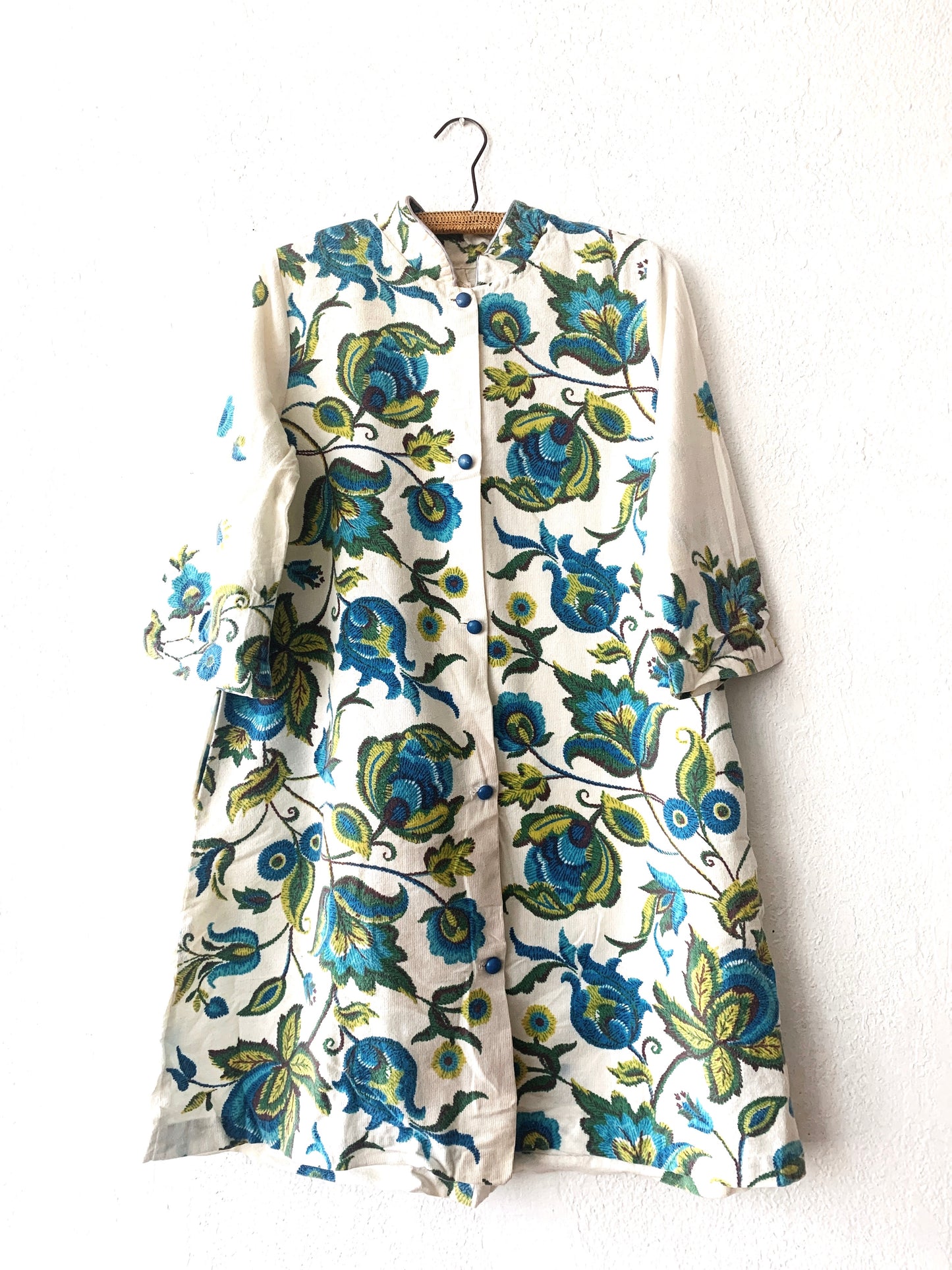 Vintage Cotton Floral Duster