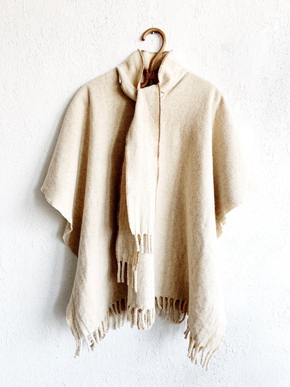 Vintage Wool Poncho