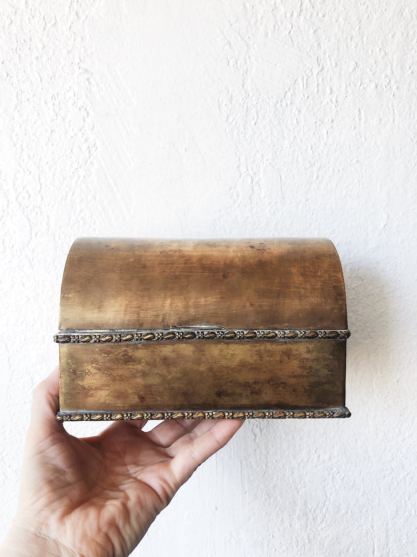 Vintage Brass Treasure Box