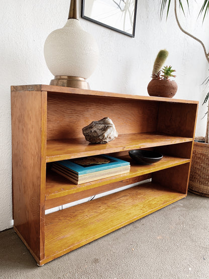 Vintage Solid Wood Low Shelf