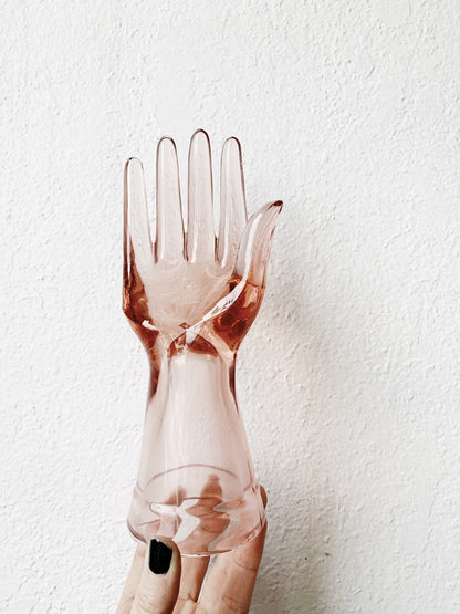 Thick Glass Hand Sculpture