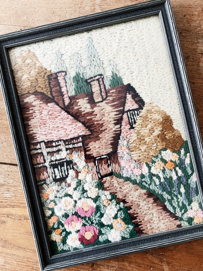 Vintage Framed Needlepoint