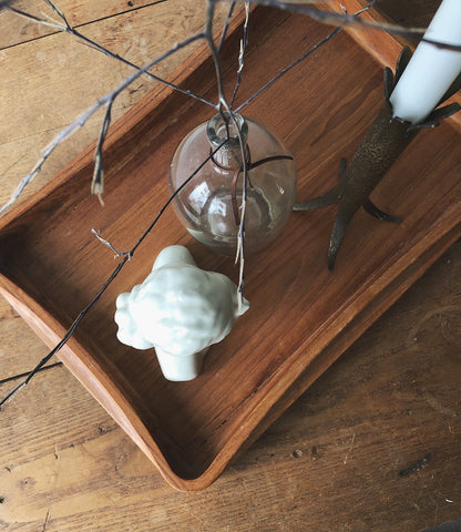 Vintage Mid Century Teak Tray